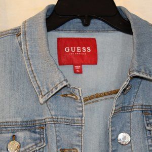 Guess Blue Denim Jean jacket Juniors Size XL